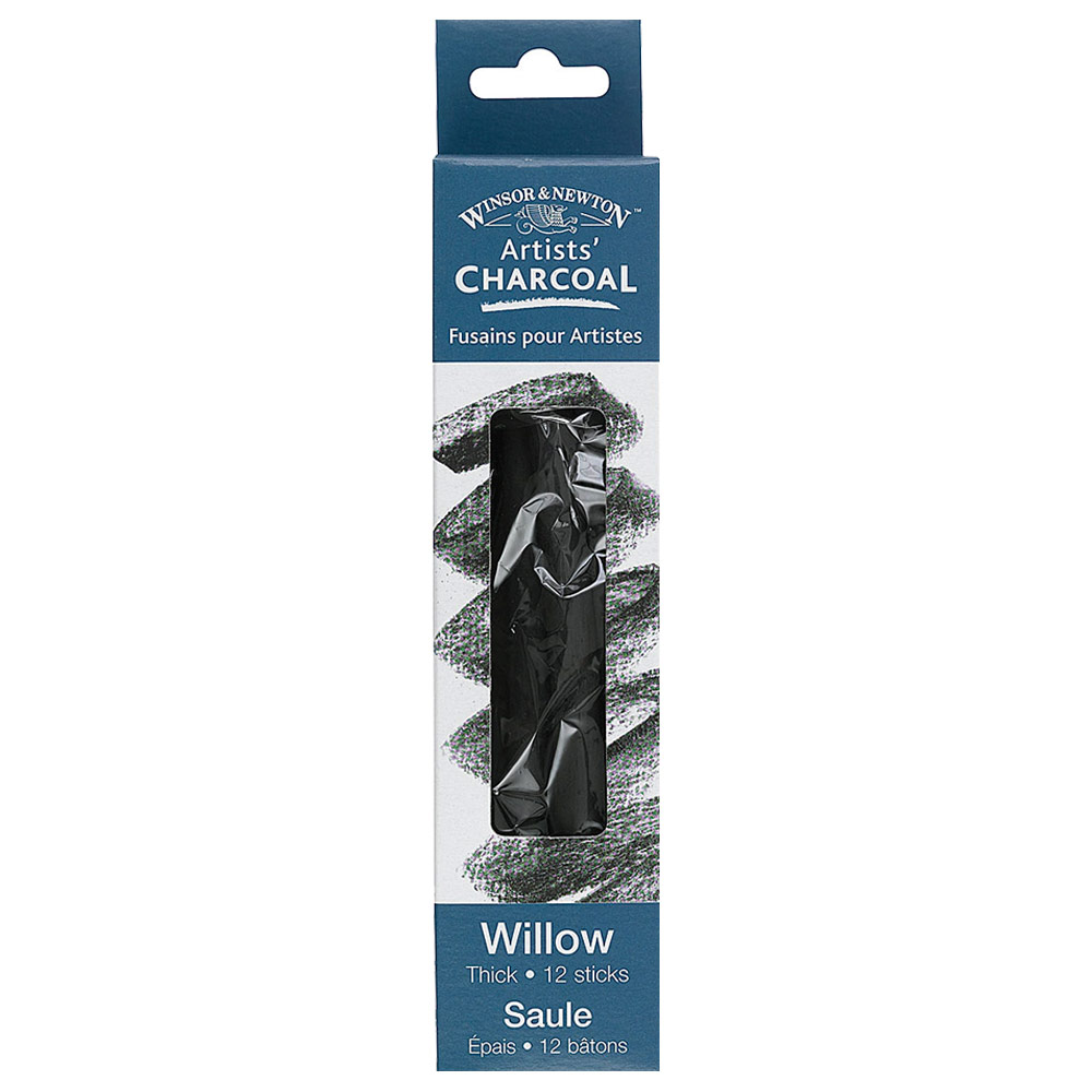 Winsor & Newton Artists' Willow Charcoal 12 Pack Thick