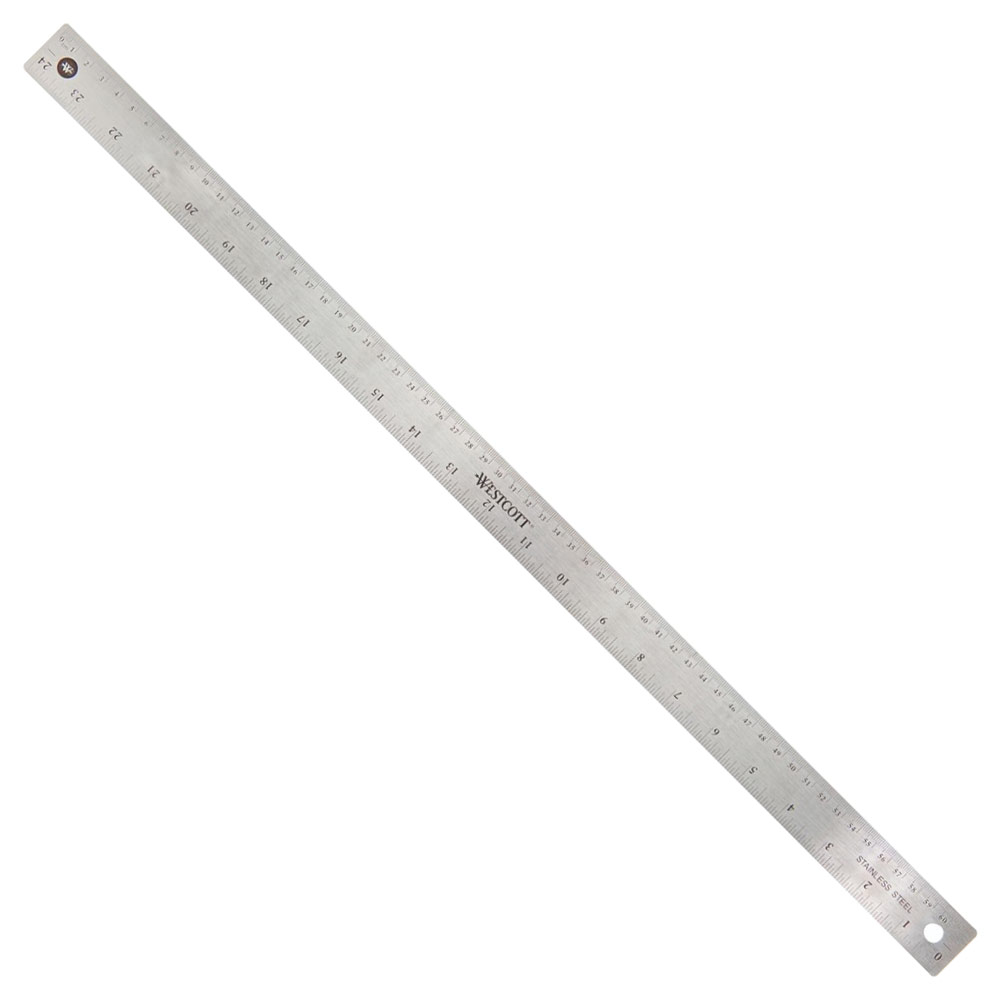 Westcott Stainless Steel Ruler 24"