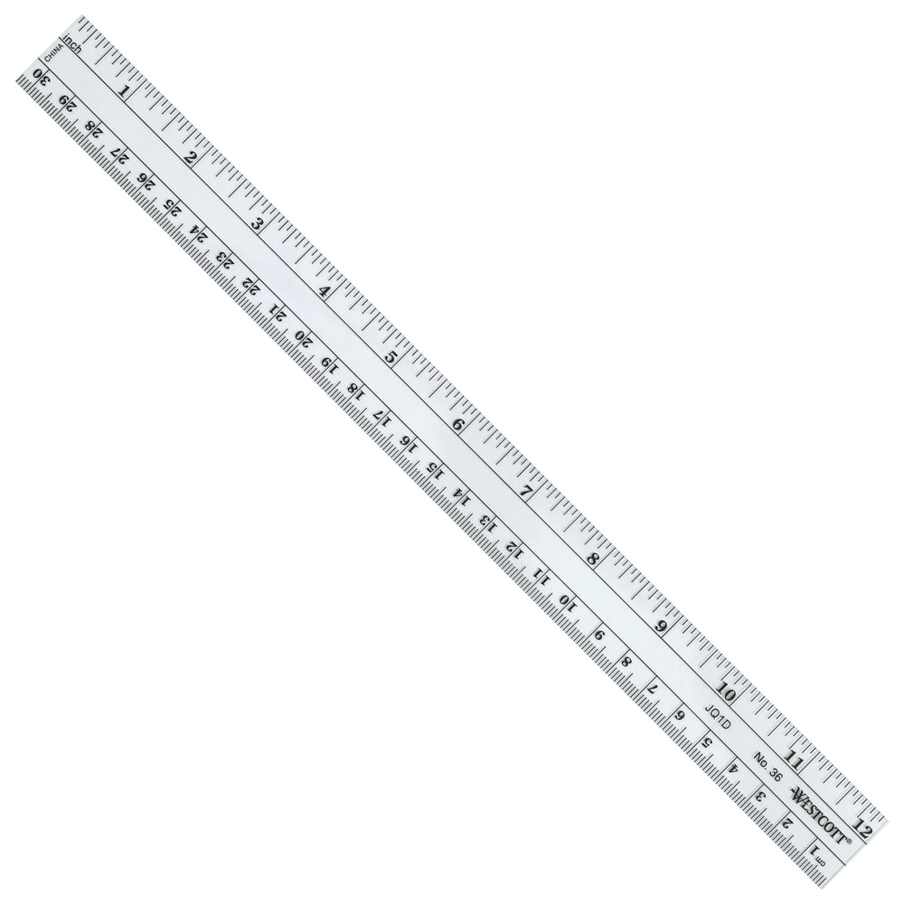 Co-Ed Plastic Ruler 12"