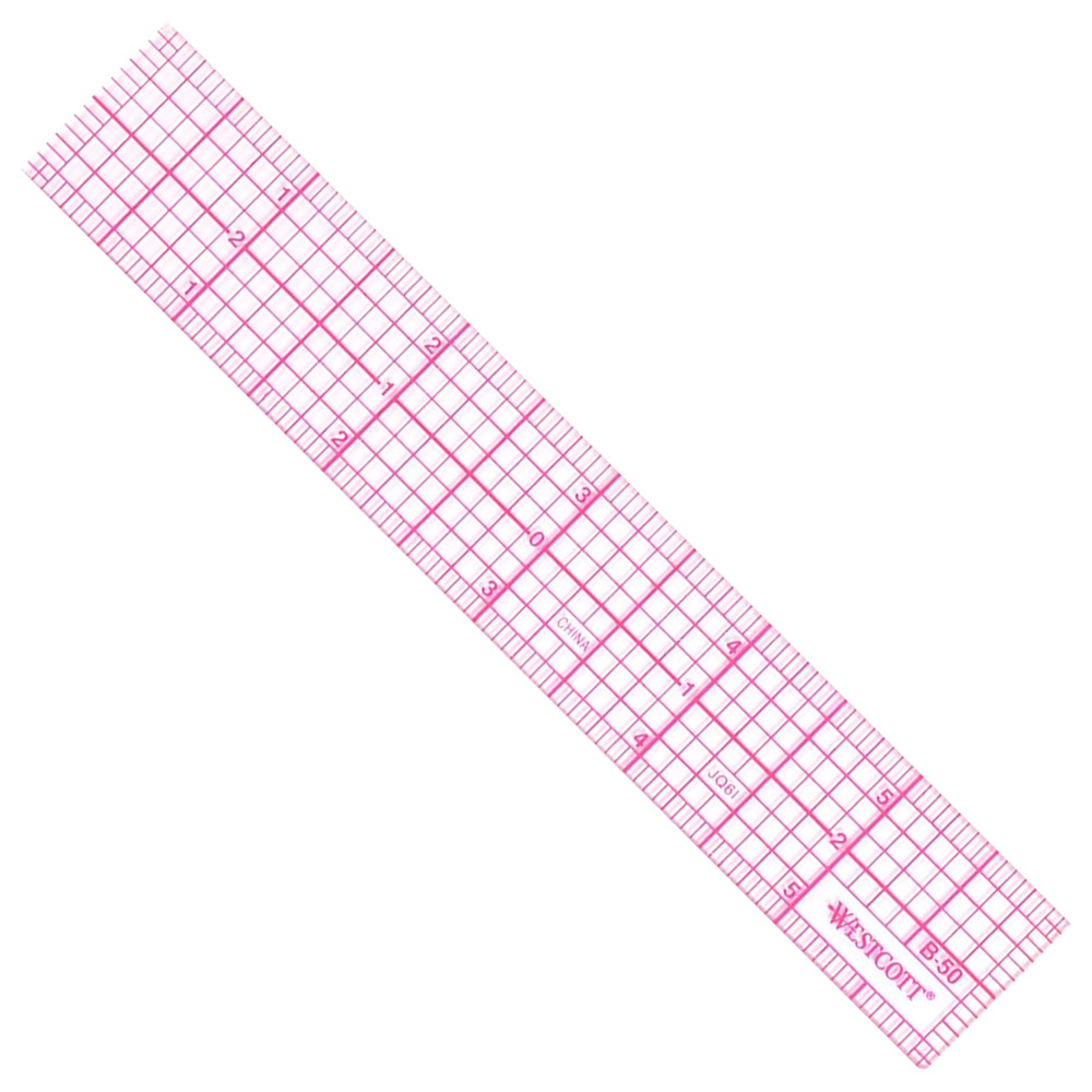 Standard 8ths Graph Beveled Ruler 6"