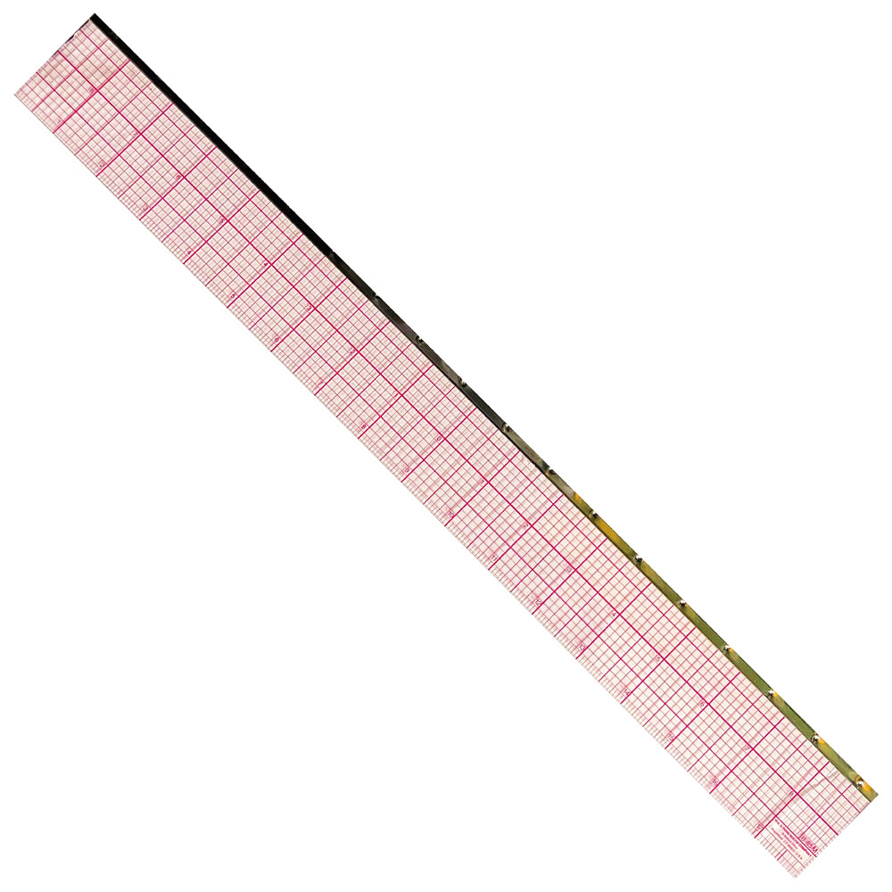 Standard Graph Ruler w/ Metal Edge 2x18"