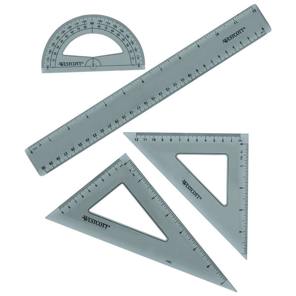 Westcott Ruler Combo 4 Set 12"