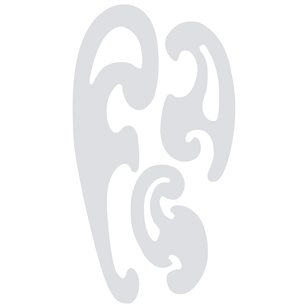 Westcott French Curve Template 3 Set
