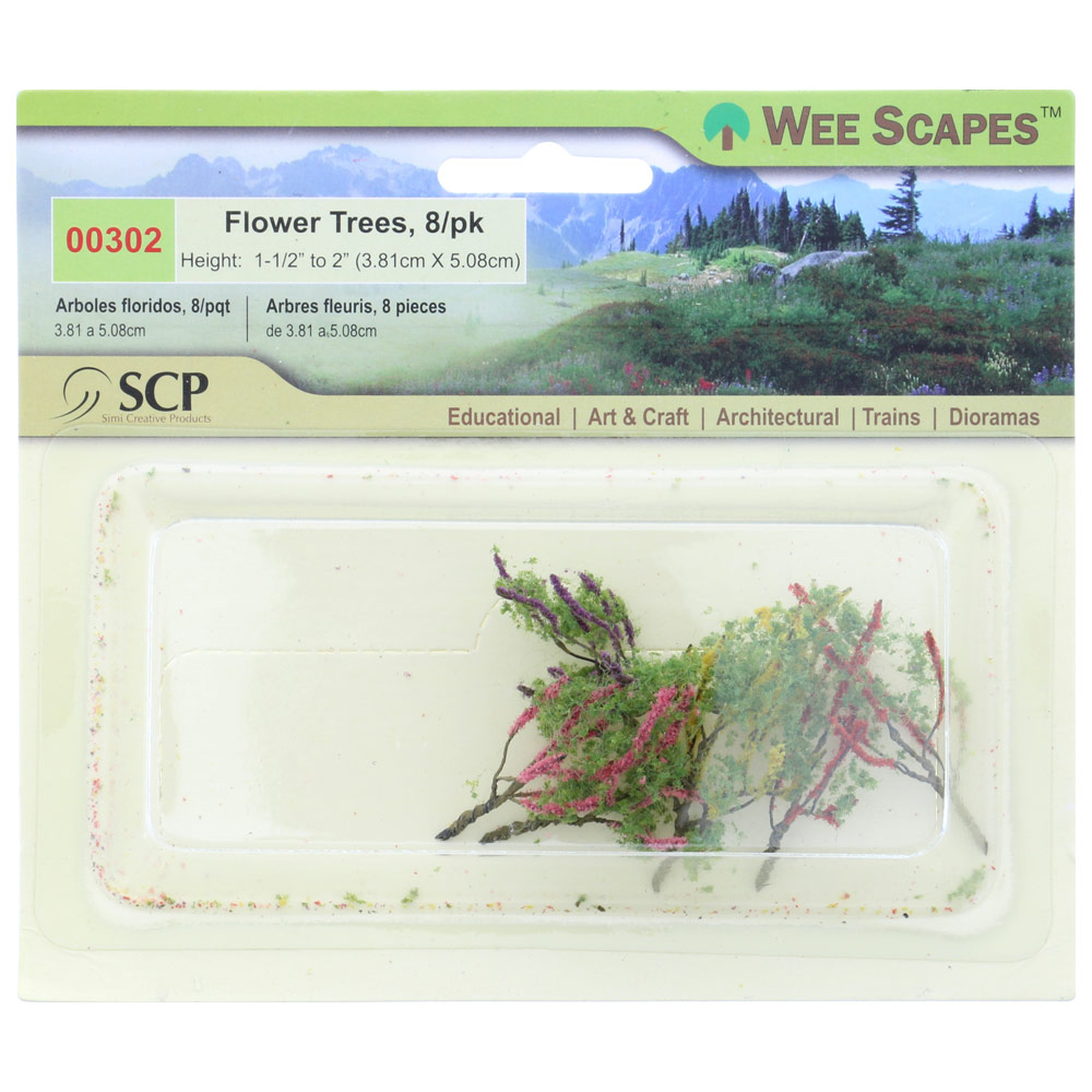 Wee Scapes Flower Trees - 8 pack