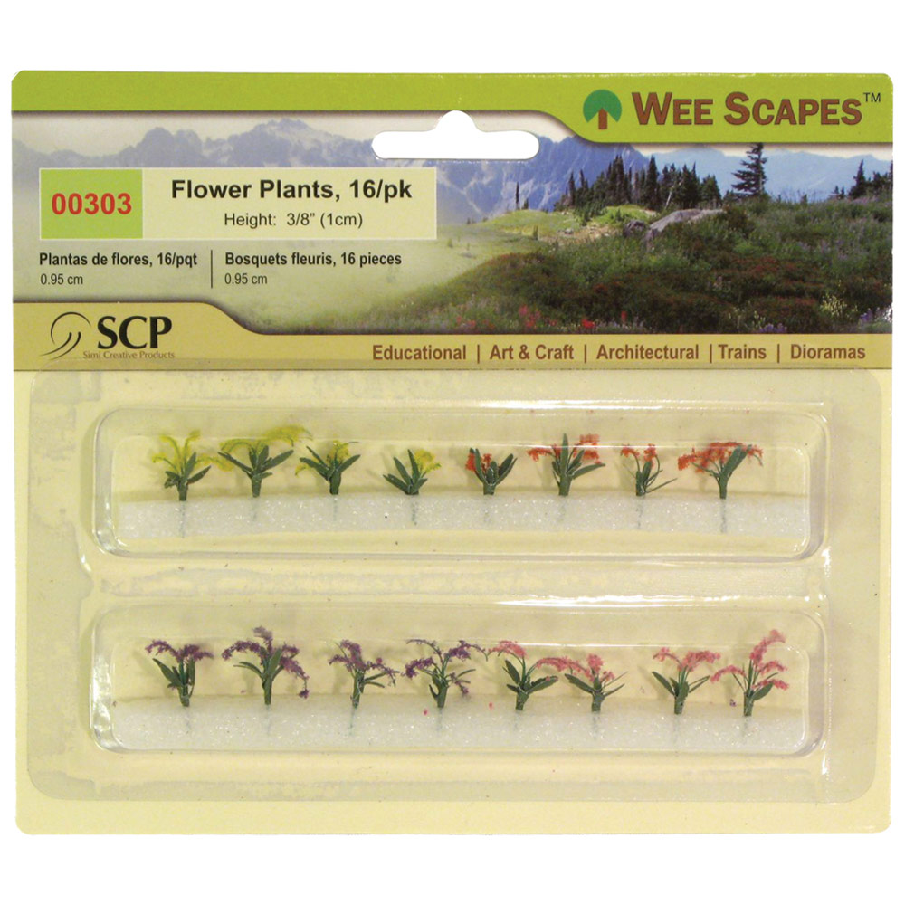 Wee Scapes Flower Plants 3/8" - 12 pack