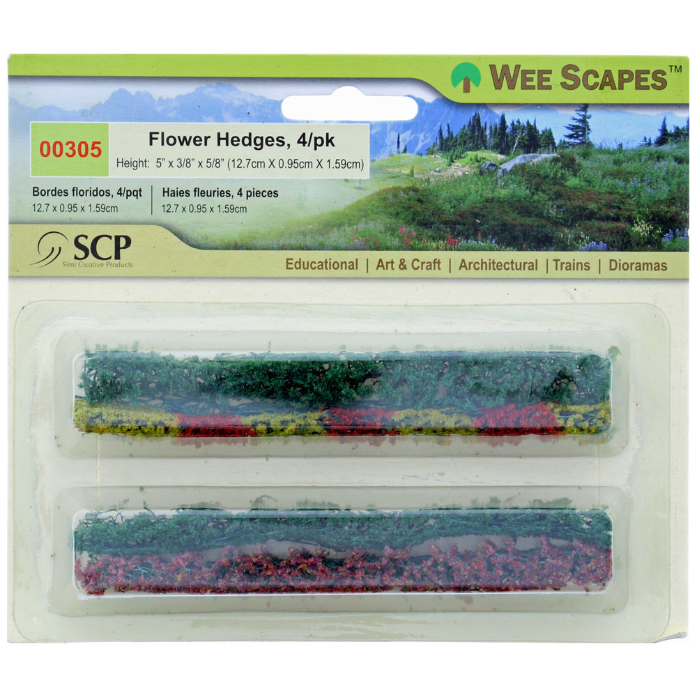 Wee Scapes Flower Hedges - 4 pack