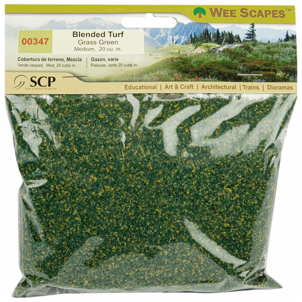 Simi Creative Wee Scapes Blended Turf 20 Cu. In. Medium Grass Green