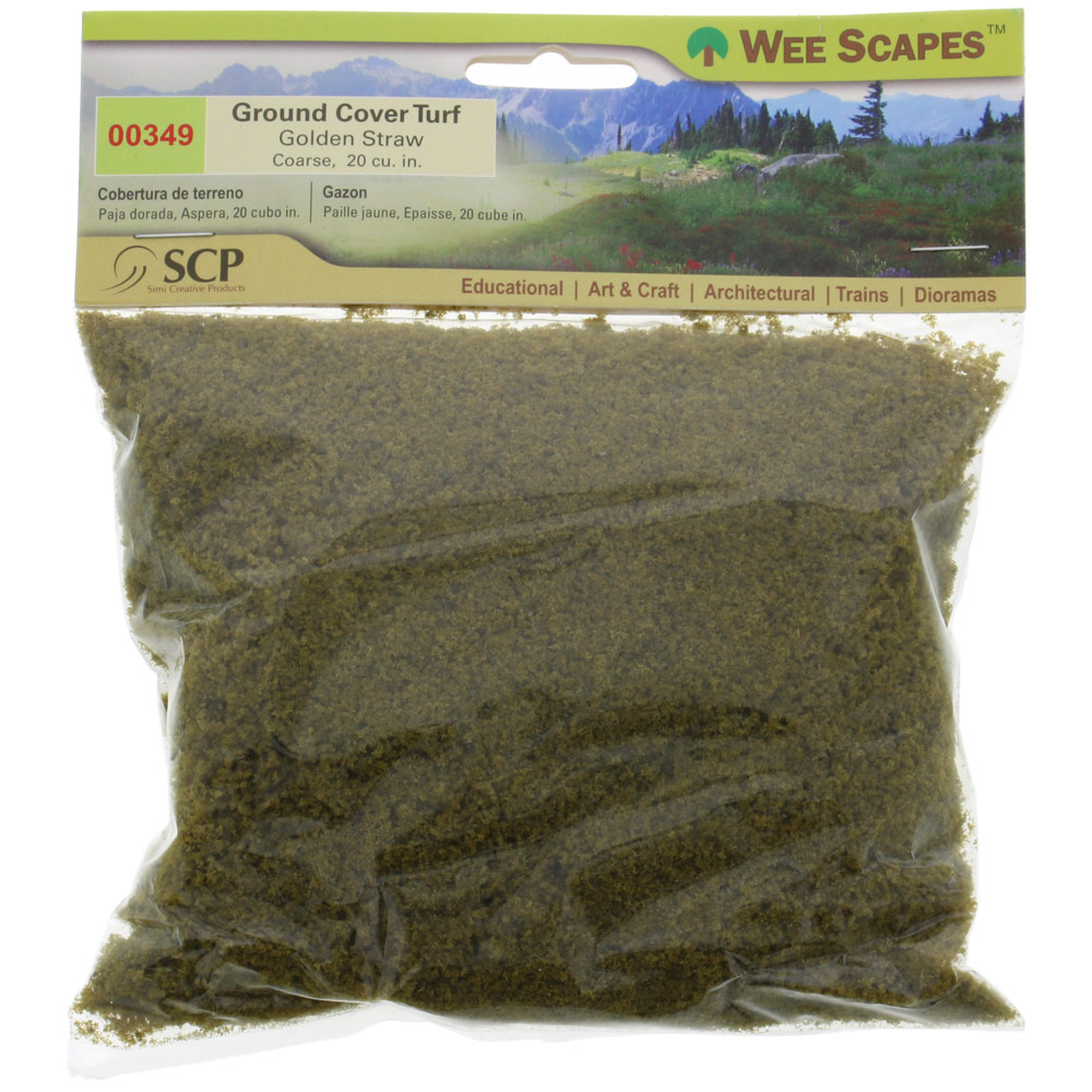 Simi Creative Wee Scapes Ground Cover Turf 20 Cu. In. Coarse Golden Straw
