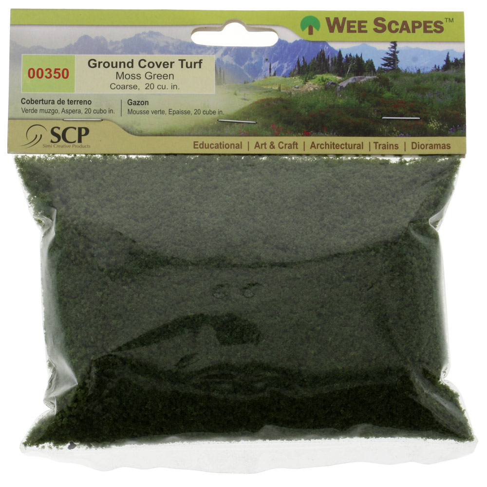 Simi Creative Wee Scapes Ground Cover Turf 20 Cu. In. Coarse Moss Green