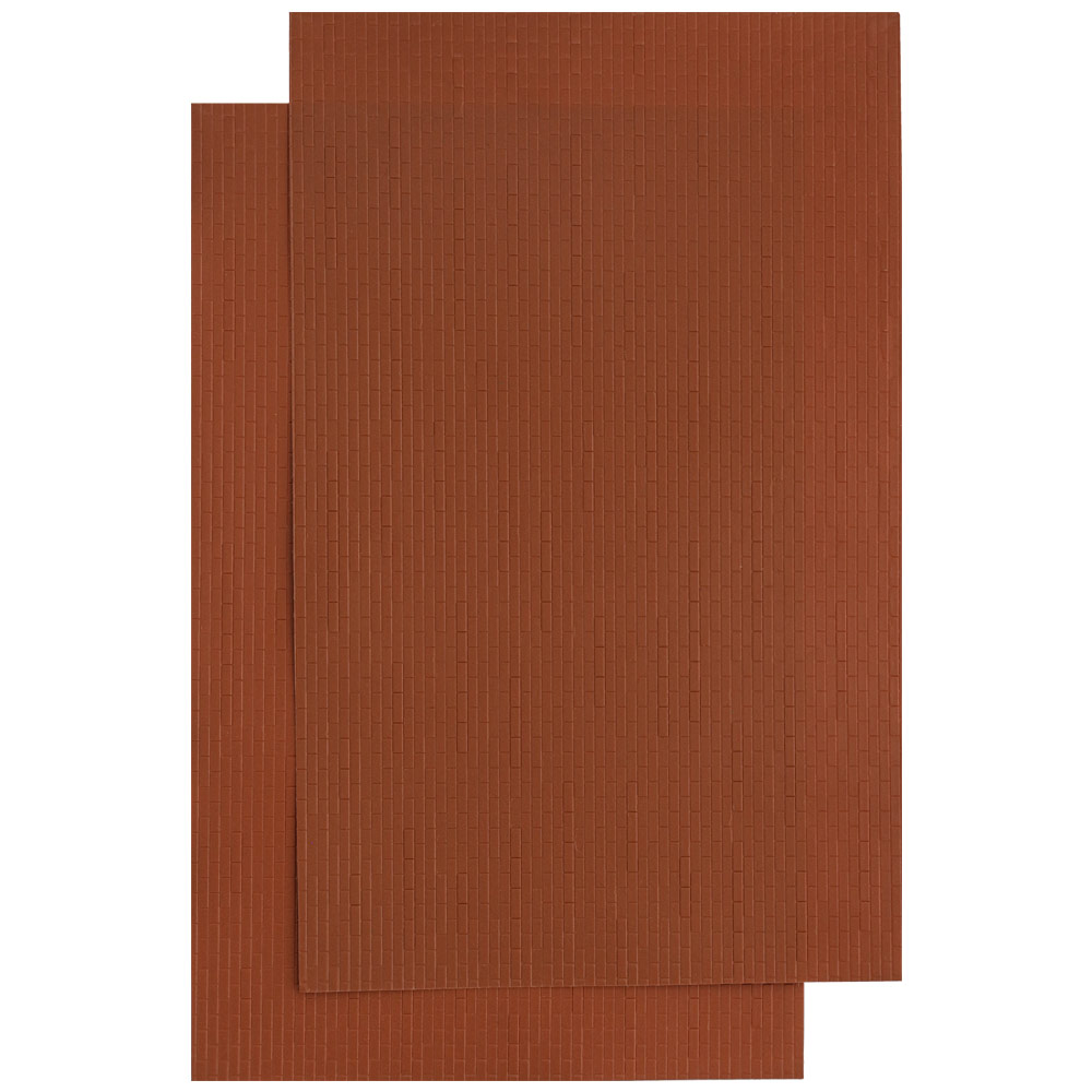 Simi Creative Wee Scapes Styrene Pattern Sheet 2 Pack 7.5"x12" Brick