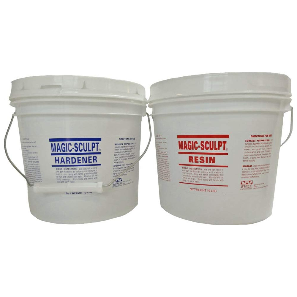 Wesco Magic-Sculpt Resin and Hardener 10lb Kit Natural