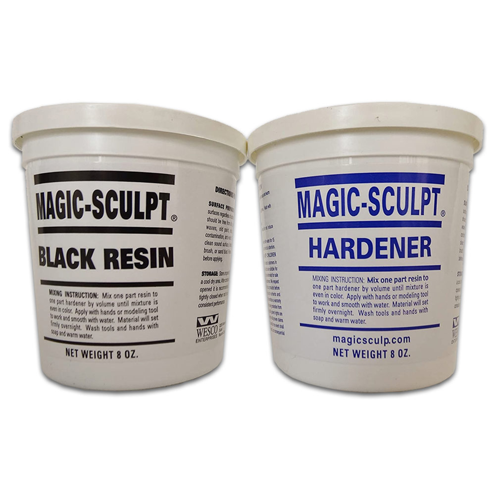 Wesco Magic-Sculpt Resin and Hardener 1lb Kit Black