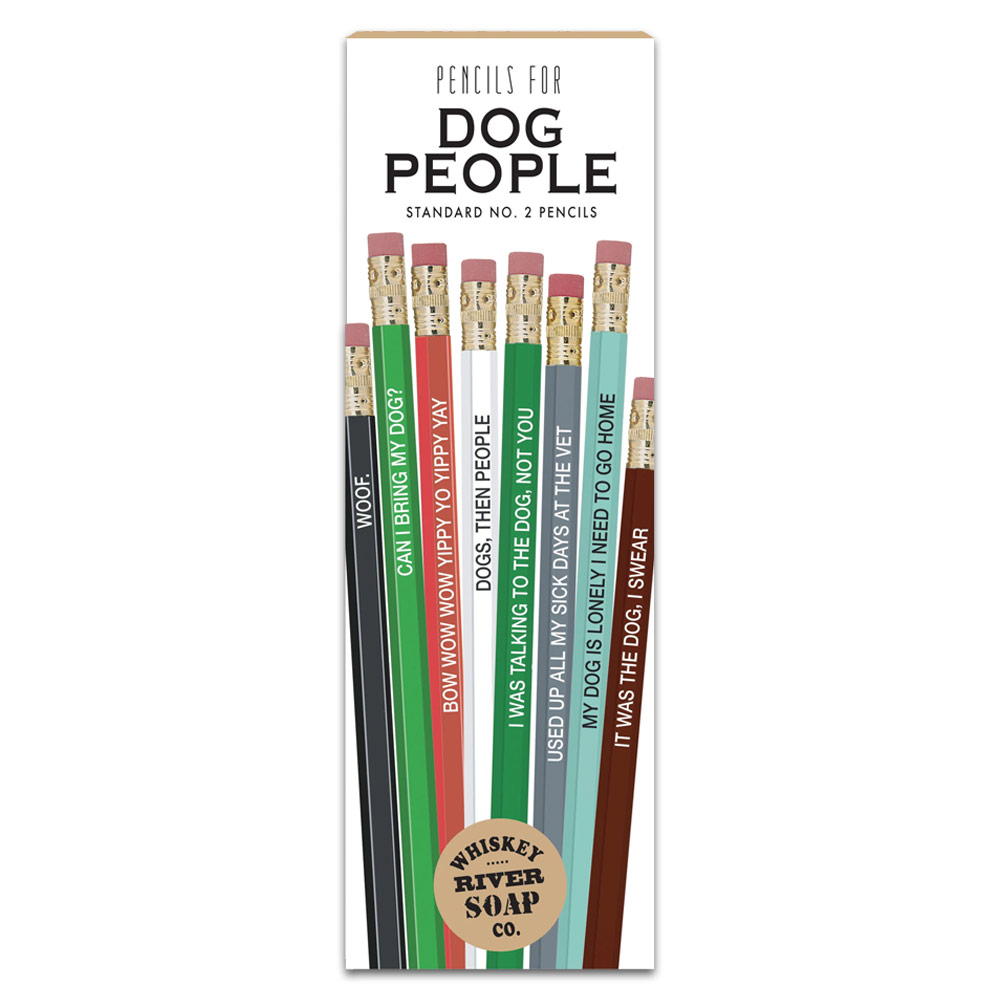 Whiskey River Soap Co. Pencils For Dog People 8 Set