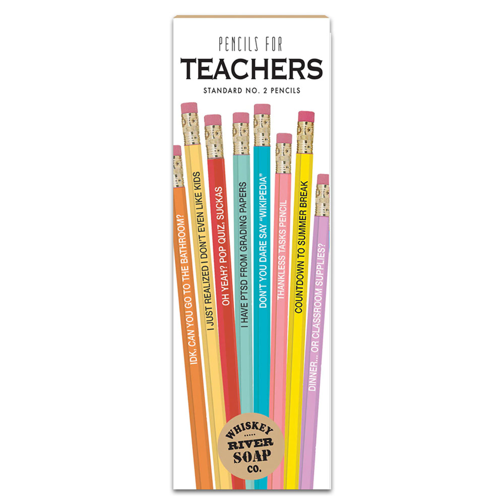 Whiskey River Soap Co. Pencils For Teachers 8 Set