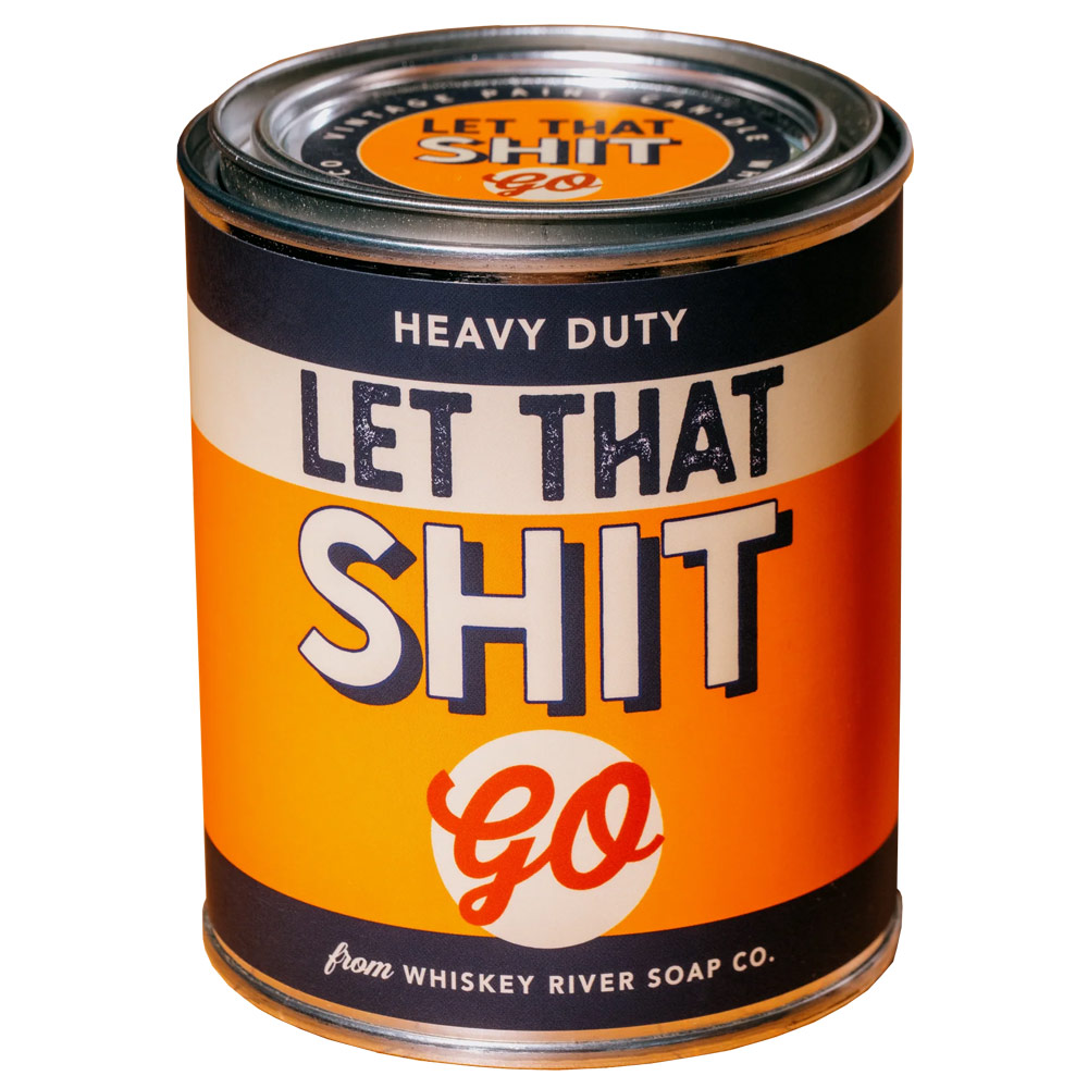 Whiskey River Soap Company Vintage Paint Soy Candle 12oz Let That Shit Go
