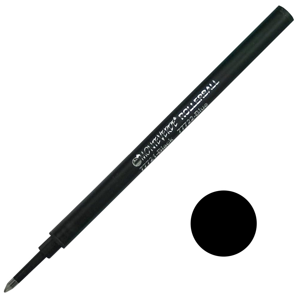 Monteverde USA Ceramic Rollerball Fine Refill 2 Pack Black