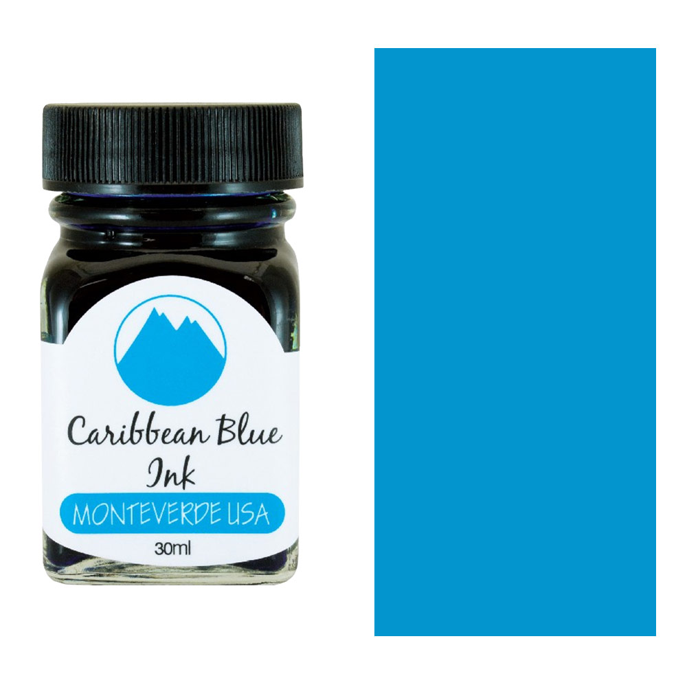 Monteverde USA Core Fountain Pen Ink 30ml Caribbean Blue