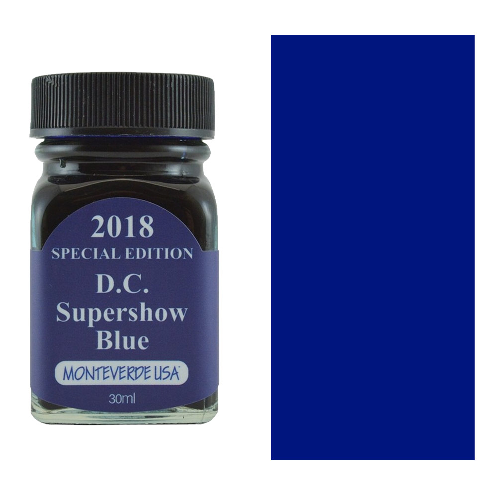 Monteverde USA 2018 Special Edition Fountain Ink 30ml D.C. Supershow Blue