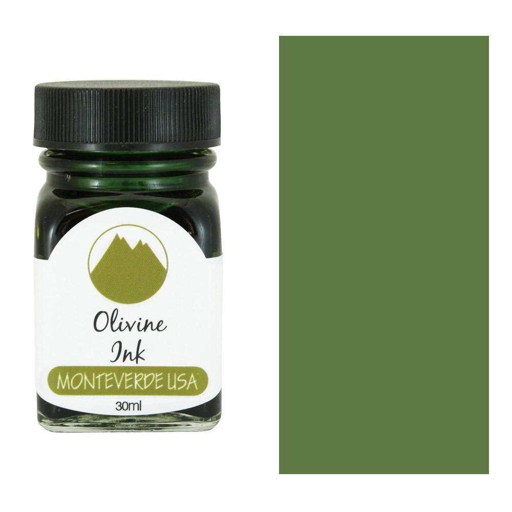 Monteverde USA Gemstone Fountain Pen Ink 30ml Olivine