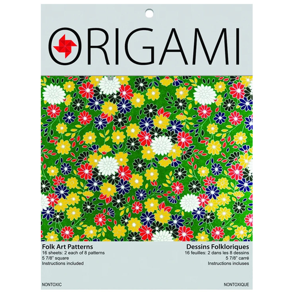 Fold'Ems Origami Paper: Folk Art Patterns (36 Sheets)