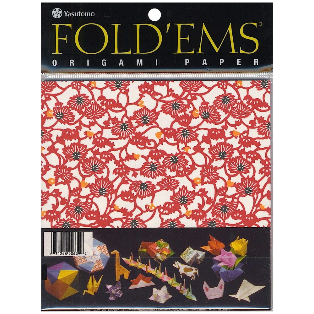 Fold'ems Origami Paper: Yuzen Patterns (24 Sheets)