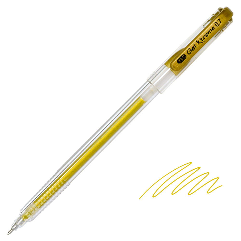Yasutomo Y&C  Xtreme Gel Pen 0.7mm Metallic Gold