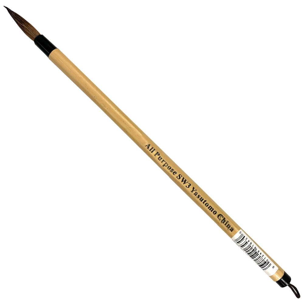 Yasutomo All Purpose Sumi Brush 3/16"x1"