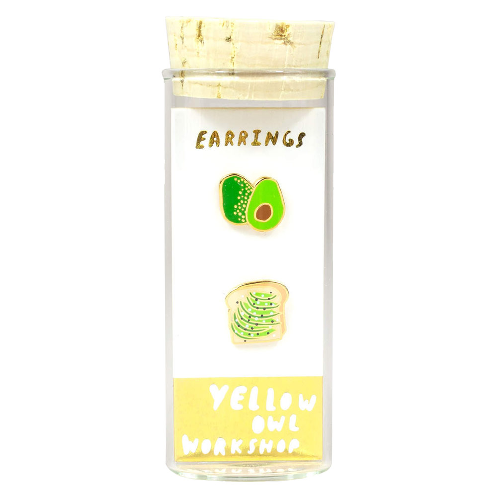 Yellow Owl Workshop Post Earrings Avocado Toast