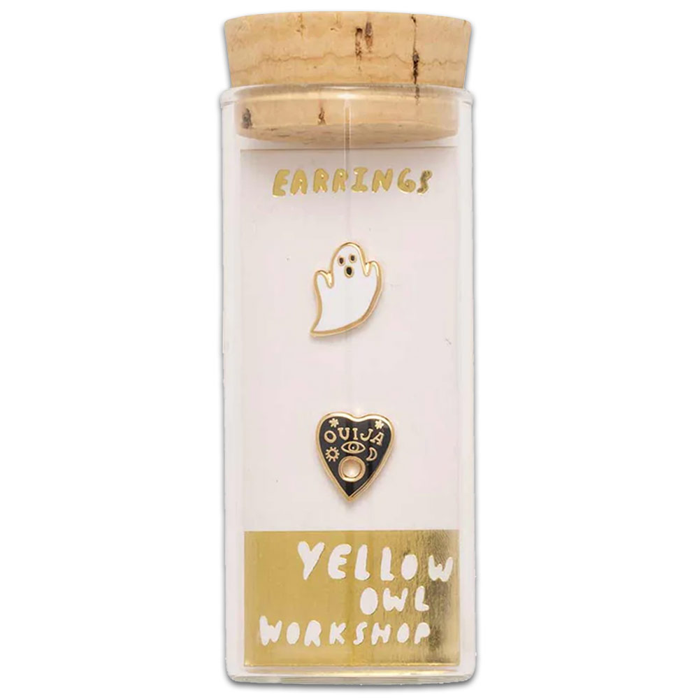 Yellow Owl Workshop Post Earrings Ghost & Ouija