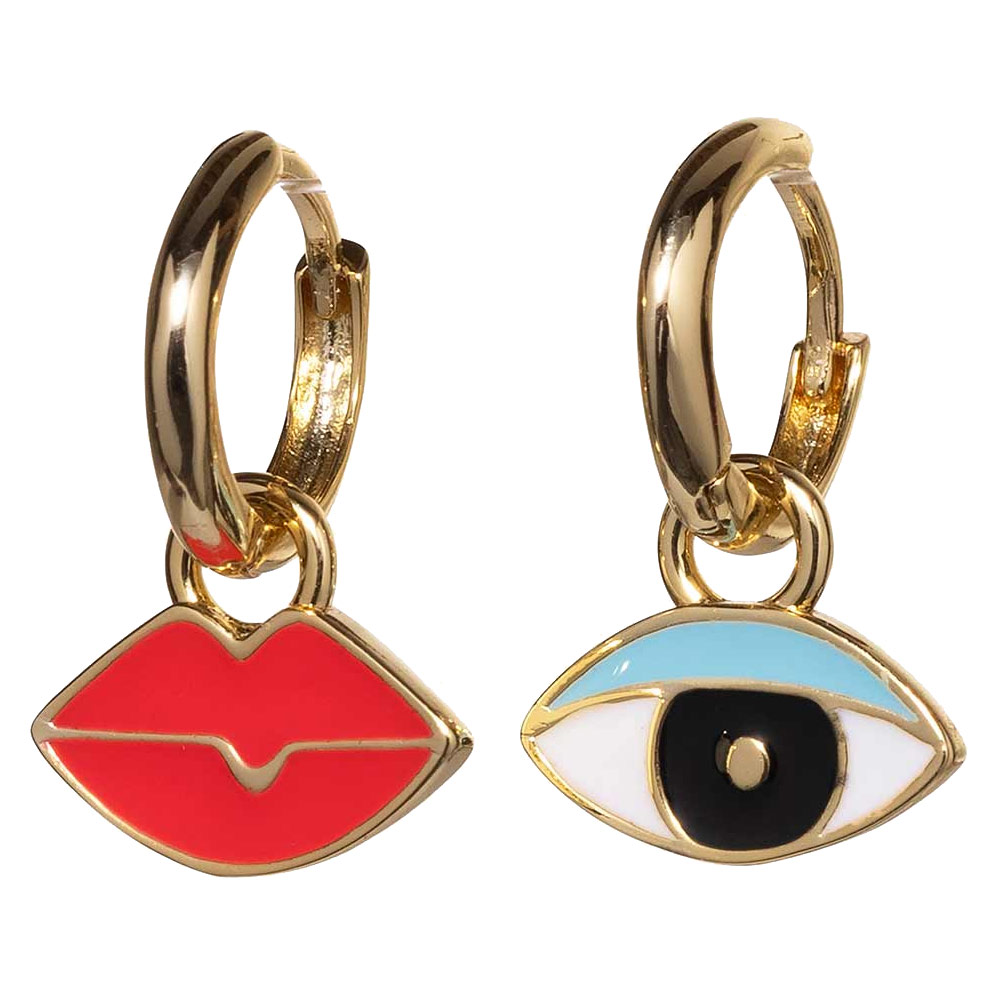 Yellow Owl Workshop Hoop Earrings Eyes & Lips