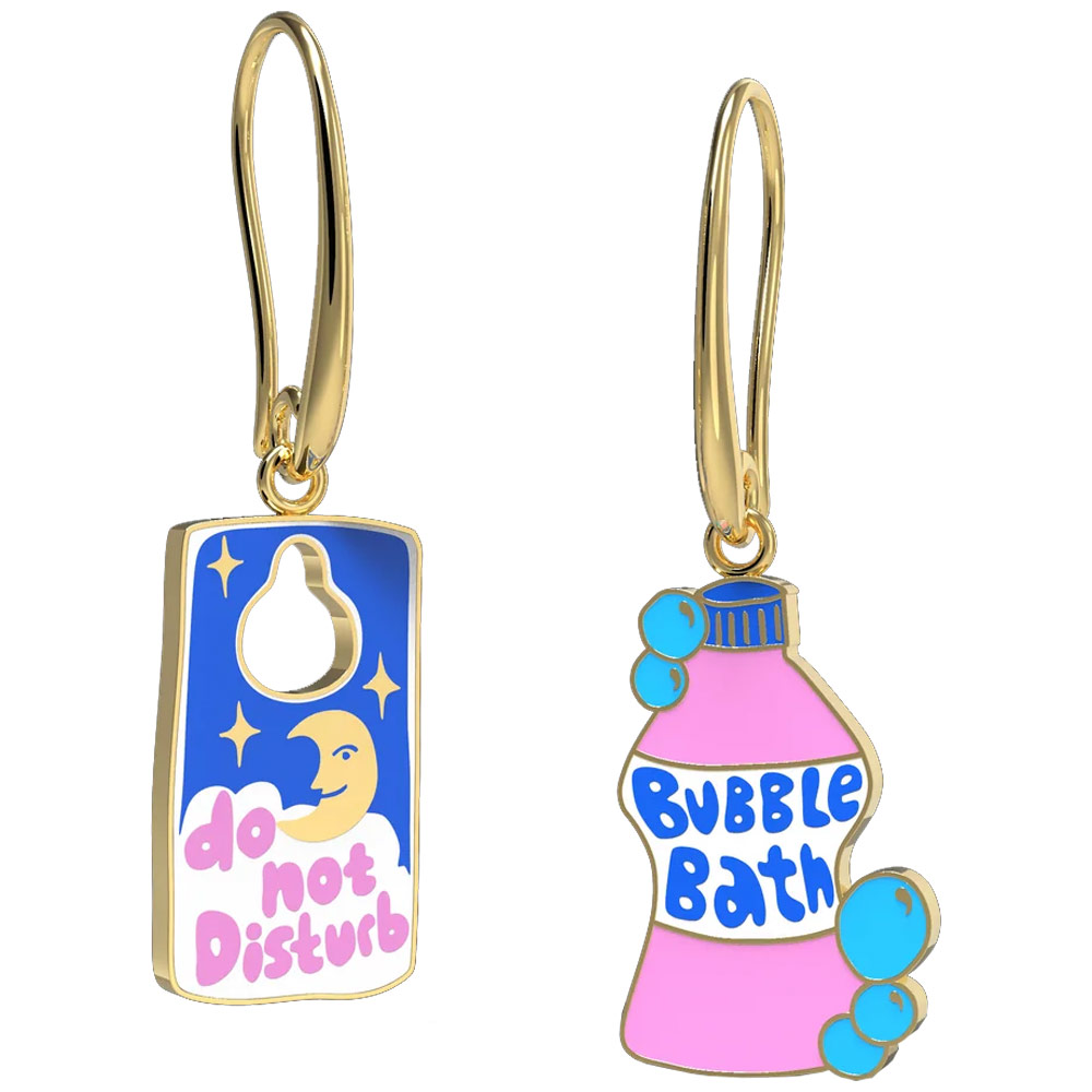 Yellow Owl Workshop Drop Earrings Self-Care Bubble Bath