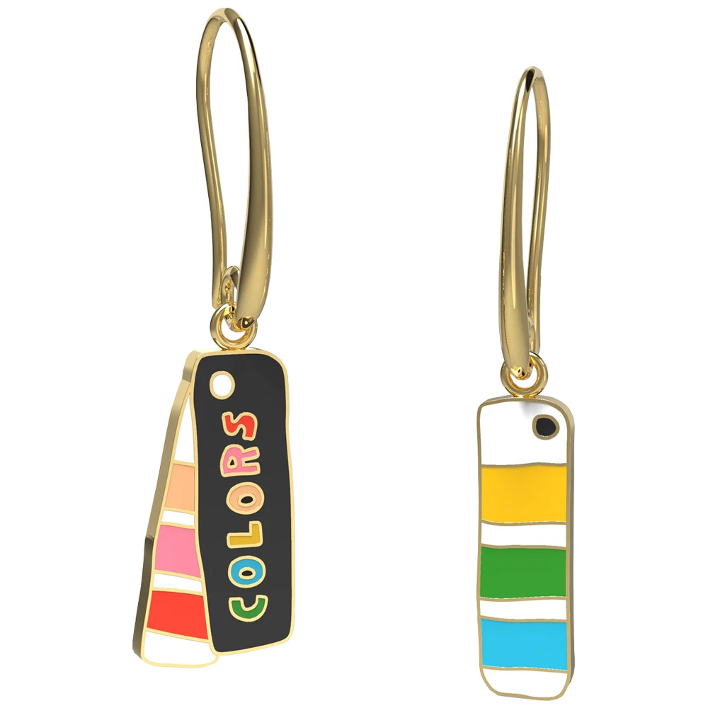 Yellow Owl Workshop Drop Earrings Colors Swatch Book