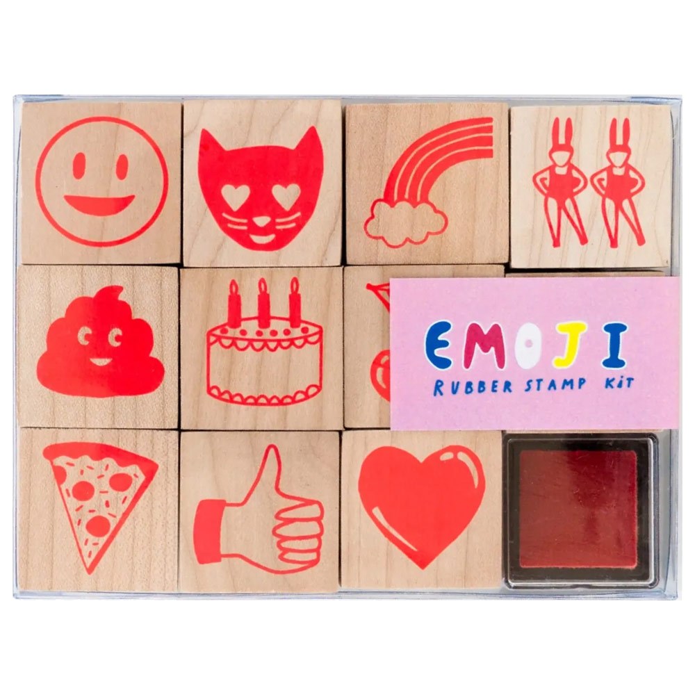 Yellow Owl Workshop Rubber Stamp Kit Emoji