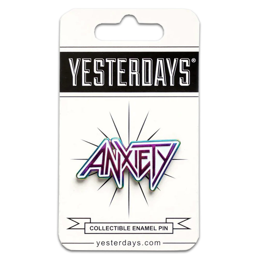 Yesterdays Enamel Pin Anxiety