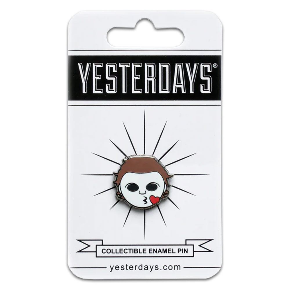 Yesterdays Enamel Pin Horror Emoji Michael