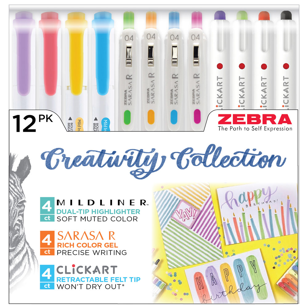 Zebra Creativity Collection 12 Pack