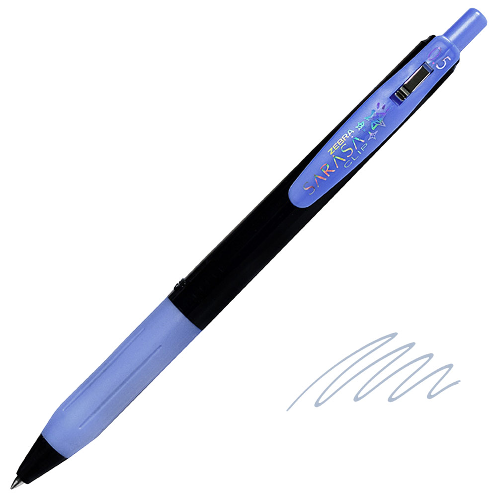 Zebra SARASA Clip Decoshine Retractable Gel Pen 0.5mm Royal Blue