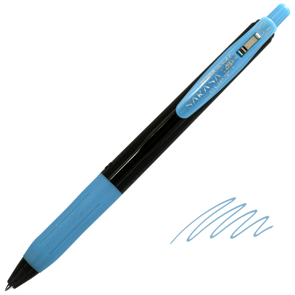 Zebra SARASA Clip Decoshine Retractable Gel Pen 0.5mm Blue