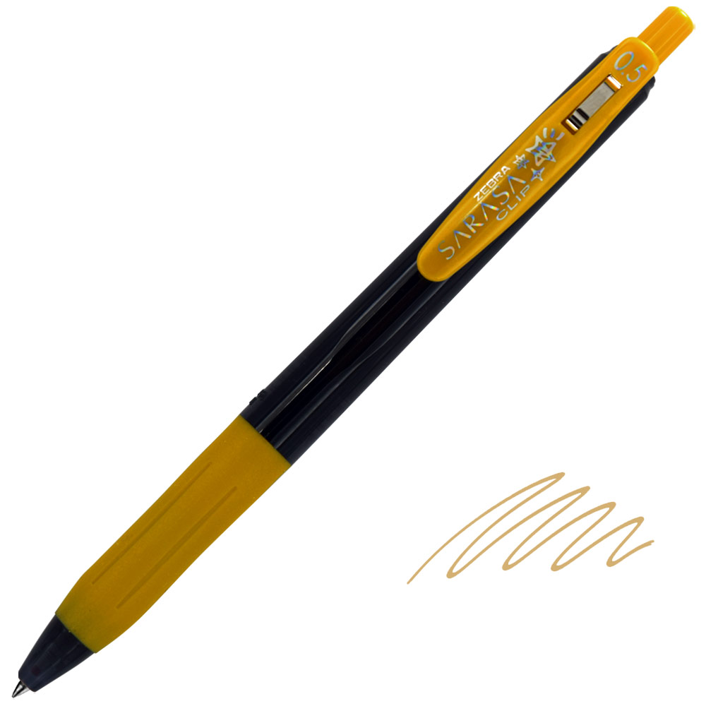 Zebra SARASA Clip Decoshine Retractable Gel Pen 0.5mm Gold