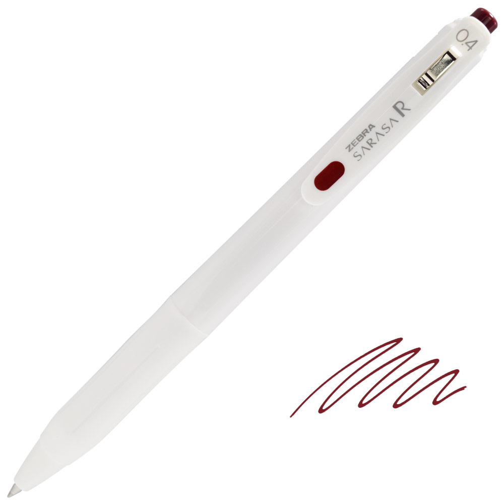 Zebra SARASA R Retractable Gel Pen 0.4mm Red Black