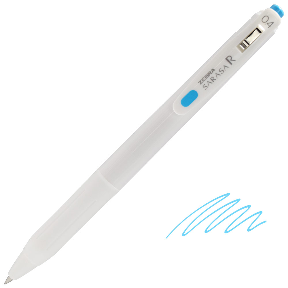 Zebra SARASA R Retractable Gel Pen 0.4mm Sky Blue