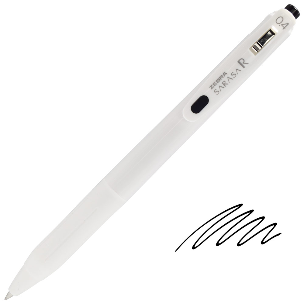 Zebra SARASA R Retractable Gel Pen 0.4mm Black