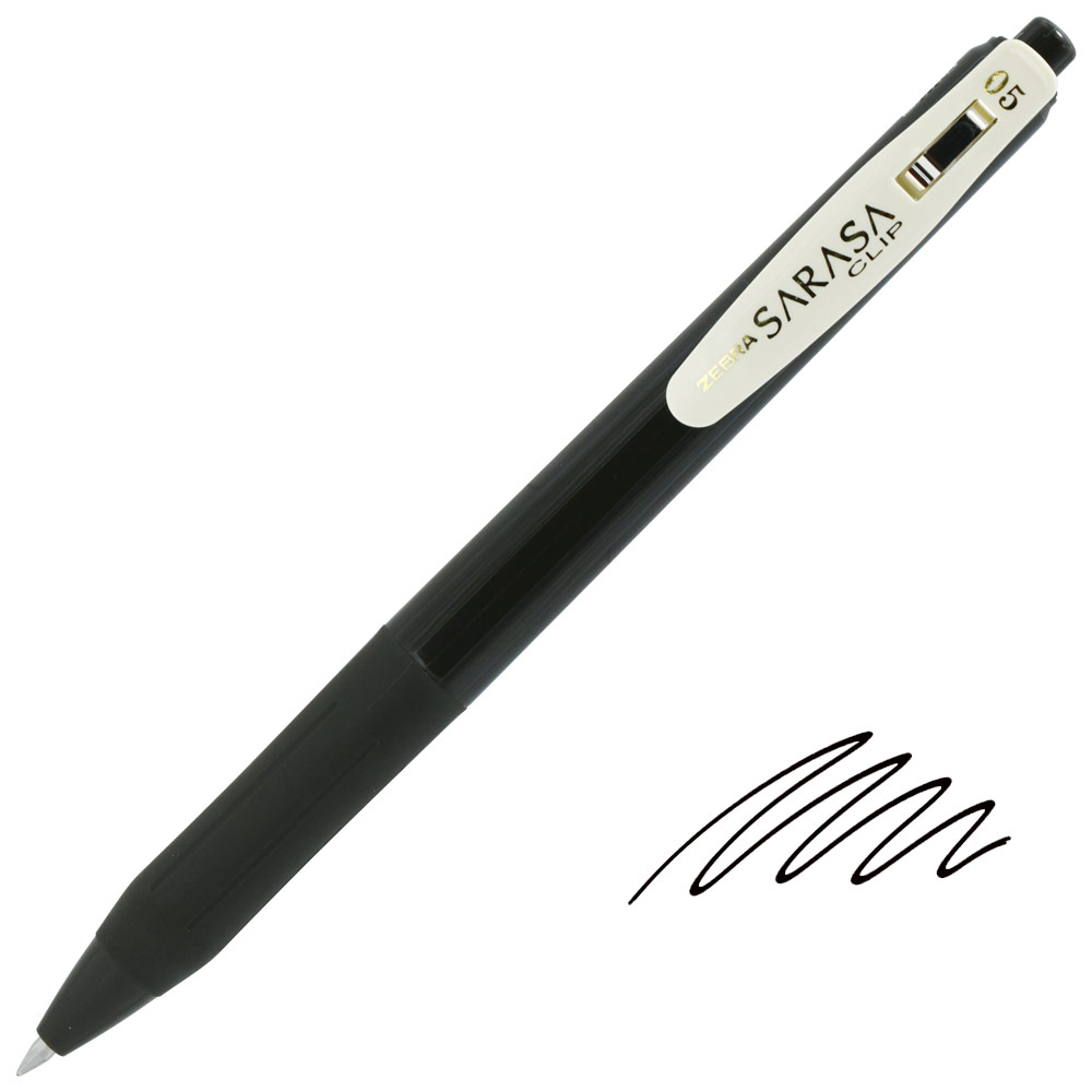 Zebra SARASA Clip Vintage Retractable Gel Pen 0.5mm Sepia Black