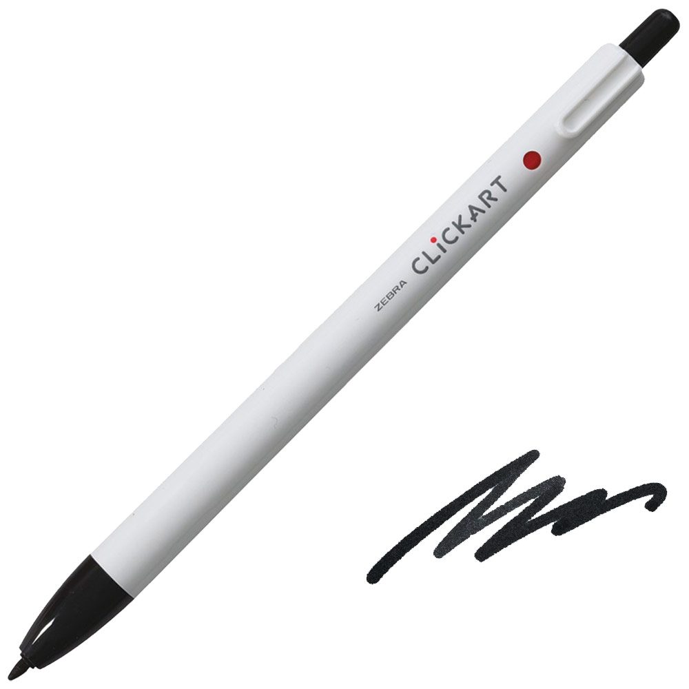 Zebra ClickArt Marker Pen 0.6mm Black