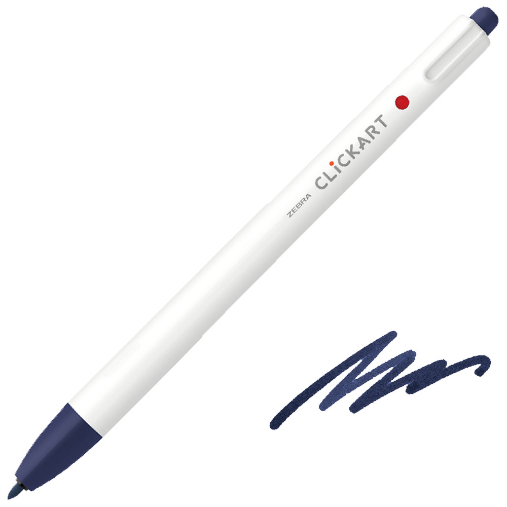 Zebra ClickArt Marker Pen 0.6mm Blue Black