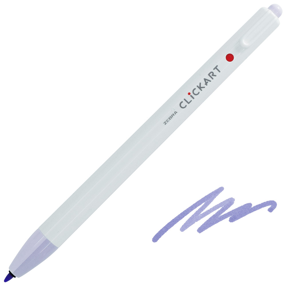 Zebra ClickArt Marker Pen 0.6mm Lilac