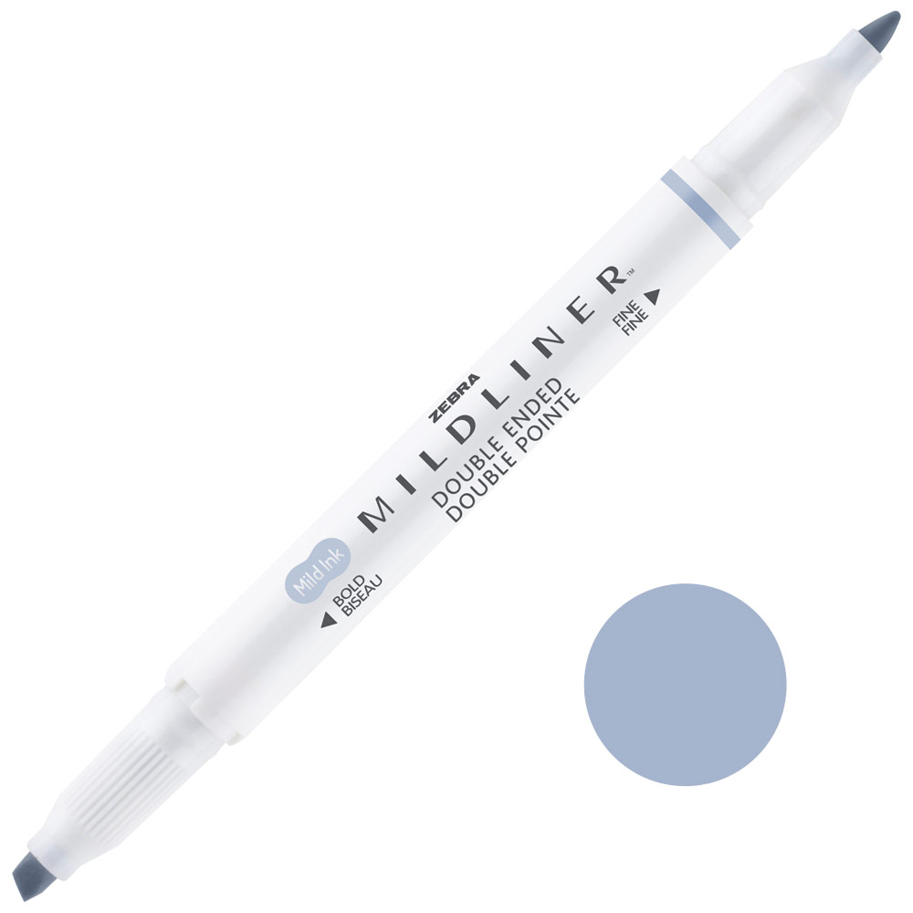 Zebra Mildliner Double Ended Highlighter Marker Mild Cool Gray