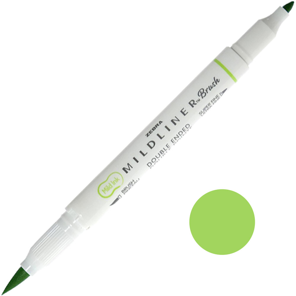 Zebra Mildliner Brush Pen Mild Green