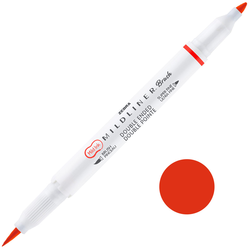 Zebra Mildliner Brush Pen Mild Marigold