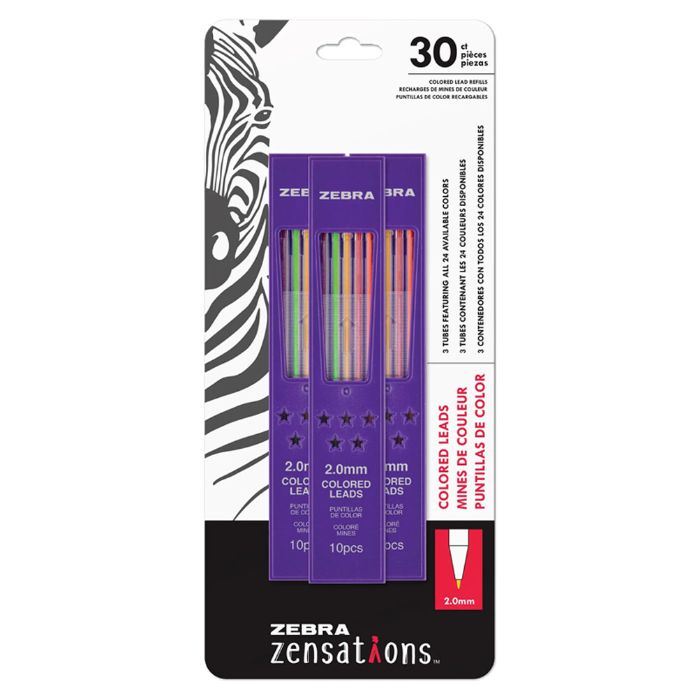 Zensations Colored Leads 2mm 3pk